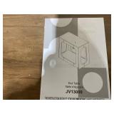 GALANO Doyle 23.4 in. W Knotty Oak 22.0 in. H Rectangular Wood End Table with Shelves