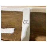 GALANO Doyle 23.4 in. W Knotty Oak 22.0 in. H Rectangular Wood End Table with Shelves