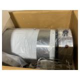 Outdoor Propane Patio Heater, 40,000 BTU Propane Heater with Dancing Flame, Portable Wheels, Stainless Steel Pyramid Floor-Standing Outdoor Heater for Balcony Backyard Garden, Silver