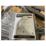 Soozier 2-Inch Weight Plate Rack with Barbell Bar Holders, Olympic Weight Tree, 660 lbs. Capacity, Blac