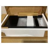 HOMCOM End Table, 2-tier Side Table with Drawer and Storage Shelf, Modern Sofa Side Table for Living Room, Black