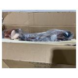 Qaba Kids Metal Plush Ride-On Rocking Horse Chair Toy With Nursery Rhyme Music - Dark Brown