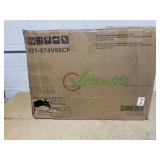 Vinsetto Microfibre Massage Office Chair, Heated Reclining Chair with Footrest, Double-tier Padding, Swivel Wheels, Coffee