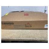 HOMCOM Lazy Chair and Ottoman Set, Fabric Upholstered Accent Chair with Side Pockets, for Living Room, Bedroom, Gray