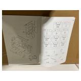 Pretend Play Grocery Store Set with Shopping Cart and 2 Chalkboards