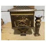 Hivvago Retro Cast Aluminum Mailbox Security Postal Letter Box with Baffle Door