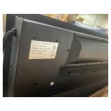 COSTWAY 23 Inches Electric Fireplace Insert, 750W/1500W Fireplace Heater, Adjustable Flame Color & Brightness, 1H-8H Timer, Thermostat and Overheat Protection