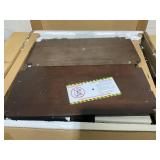 3-Tier Narrow End Table, Walnut, With Drawer And Storage Shelves