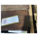 3-Tier Narrow End Table, Walnut, With Drawer And Storage Shelves