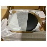 Costway Set of 4 Bentwood Round Stool Stackable Dining Chair w/Padded Seat Black