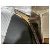 Costway Set of 4 Bentwood Round Stool Stackable Dining Chair w/Padded Seat Black