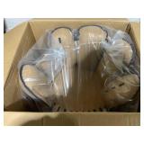 Costway Baseball Glove Shaped Faux Leather Kids Armrest Chairs in Brown