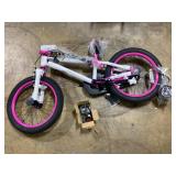 16"Kids pink Bicycle Bike Training Wheels Bike Height Adjustable Seat w/Coaster Brake