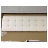 Linen Upholstered Headboard with Solid Rubber Wood Legs