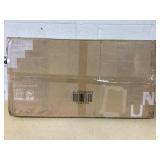 COSTWAY Industrial Wooden Oval Coffee Table with Storage