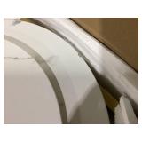 COSTWAY Industrial Wooden Oval Coffee Table with Storage