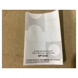 Costway 4 Foot Party Ice Cooler Folding Table Plastic with Matching Skirt Black/White