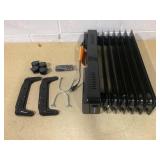 Costway ES10378US-BK Oil Filled Radiator Heater with Adjustable Thermostat - Black