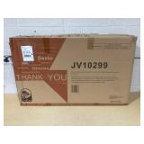 Happytools Wall Mounted Mirror w/ Shelf & Hooks, Black Metal Framed Vanity Rectangle