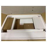 Costway HU11189US-NA Small Vanity Desk with Mirror & Lights Cute Kitty Makeup Table with Power Outlets, Natural