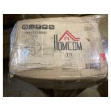 HOMCOM Recliner Massage Armchair with Heat Oversized Swivel Rocker with Footrest Remote and Side Pockets Black