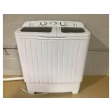COSTWAY Portable Washing Machine, Twin Tub 20 Lbs Capacity, Compact Laundry Washer(