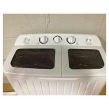 COSTWAY Portable Washing Machine, Twin Tub 20 Lbs Capacity, Compact Laundry Washer(