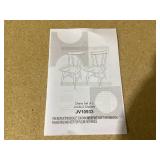 Costway Windsor Rubber Wood Dining Chairs, Black (Set of 2)