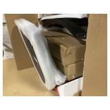 Costway Windsor Rubber Wood Dining Chairs, Black (Set of 2)