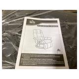 HOMCOM Faux Leather Manual Recliner, Adjustable Swivel Lounge Chair with Footrest, Armrest and Wrapped Wood Base for Living Room ***WHAT COLOR? NO PHOTO YET ON THE FILE