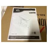 HOMCOM 32" Electric Fireplace with Mantel, Freestanding Heater with LED Log Flame, Overheat Protection and Remote Control, 1400W, White