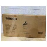 Aosom Teens Youth Scooter Ride On Toy with Adjustable Handlebar, Dual Brakes, and Inflatable Wheels For Kids 5+, Blue