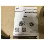 Aosom Teens Youth Scooter Ride On Toy with Adjustable Handlebar, Dual Brakes, and Inflatable Wheels For Kids 5+, Blue