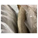 Set of 4 Dining Chairs Upholstered Curved Back Side