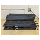 Outsunny 2 Person Folding Camping Cot for Adults, 50" Extra Wide Outdoor Portable Sleeping Cot with Carry Bag, Elevated Camping Bed, Beach Hiking, Black