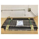 Outsunny Pool Float Storage, Pool Caddy, with Wheels, 43.25" L x 22.5" W x 28" H, Light Gray