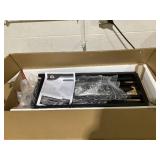 HOMCOM Folding Computer Desk, Foldable Desk with Storage Bag, Shelf and Wheels for Small Spaces, Home Office, Black