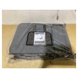 Outsunny Chaise Lounge Chair Outdoor, 5-Position Adjustable Sun Tanning Chair with Carrying Handle and Side Pocket, Folding Bed Cot with Removable Pillow for Garden, Beach, Patio, Pool, Camp, Gray