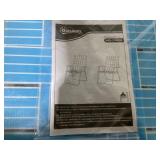 Outsunny Set of 2 Patio Folding Chairs, Classic Outdoor Camping Chairs, Portable Lawn Chairs w/ Armrests, Blue