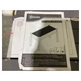 Outsunny 34" Raised Garden Bed, Elevated Wooden Planter Box with Holes for Vegetables, Herb, Flowers for Backyard, Dark Gray