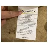 Set of 4 Outsunny Outdoor Chair Cushions for Patio Furniture