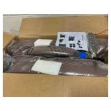 Vinsetto Executive Massage Office Chair with 6 Vibration Points, Microfiber Computer Desk Chair, Heated Reclining Chair with Footrest, Armrest, Double Padding, Brown