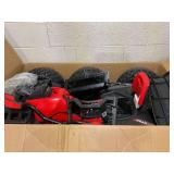 Aosom 12V 4 Wheeler Kids ATV with Music, Headlights for 37-60 Months Boys and Girls, Red