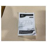 HOMCOM Corner Sofa with Reversible Chaise Lounge, Corduroy L-Shaped Sectional Sofa with Pocket Spring, Cream