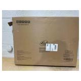 HOMCOM Christmas Advent Calendar, Light Up Manger Scene Tabletop Xmas Wooden House Holiday Decoration with Countdown Drawer, Bible Characters, for kids Adults