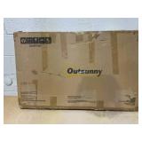 Outsunny Wall Mounted Planter with Trellis and Drainage Holes for Small Spaces, Raised Garden Bed, Natural