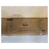 HOMCOM Boho Kitchen Cabinet, Buffet Cabinet with 4 Rattan Doors and Adjustable Shelves for Dining Room, Natural