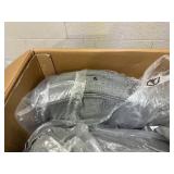 Vinsetto 500lbs Big and Tall Office Chair with Wide Seat, Ergonomic Executive Computer Chair with Adjustable Height, Swivel Wheels and Linen Finish, Light Gray