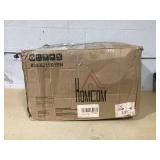 HOMCOM Faux Leather Manual Recliner, Adjustable Swivel Lounge Chair