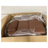 HOMCOM Faux Leather Manual Recliner, Adjustable Swivel Lounge Chair